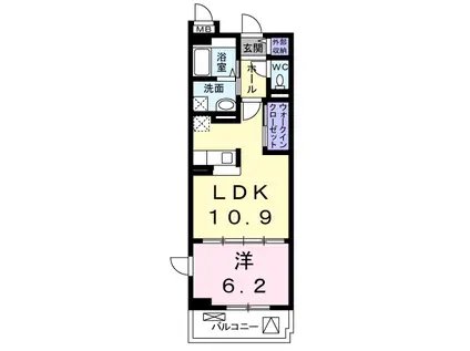 ベル・オーブ(1LDK/2階)の間取り写真
