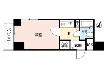 ライオンズマンション日本橋(1K/5階)の間取り写真