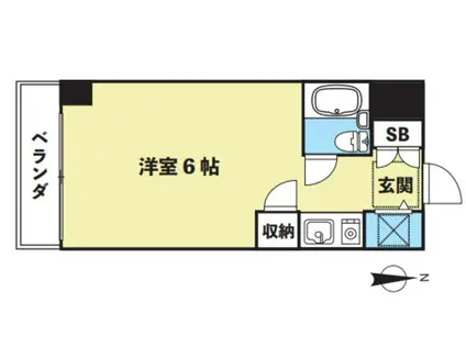 クリオール明大前(ワンルーム/2階)の間取り写真