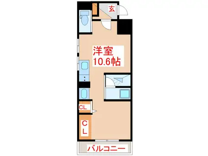 SEPLUS西千石(ワンルーム/5階)の間取り写真