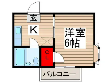 TRAD新柏(1K/1階)の間取り写真