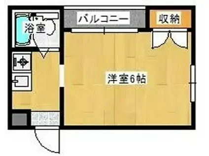 COLLECTION城北II(ワンルーム/1階)の間取り写真