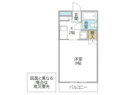 CASA DE VIDA(1K/2階)の間取り写真