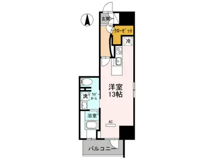 グラン ラヴィ レジデンス(ワンルーム/8階)の間取り写真