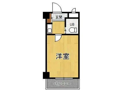 アリスト北昭和(1K/3階)の間取り写真