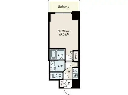 S-RESIDENCE神戸磯上通(1K/12階)の間取り写真