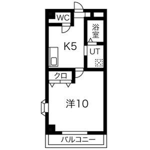 ASUKA(1K/1階)の間取り写真