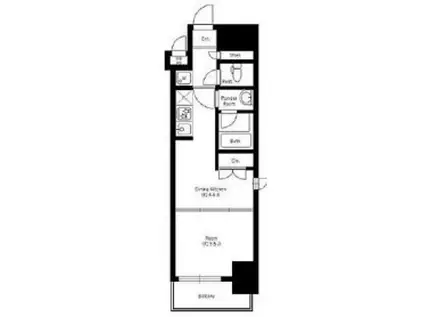 レクシオシティ王子神谷(1DK/5階)の間取り写真