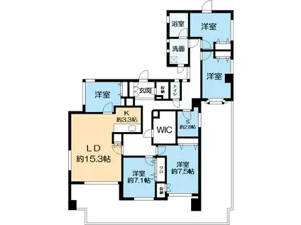 ユーレジデンス魚崎(5SLDK/7階)の間取り写真