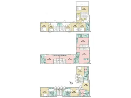 プラスアーバン東中野(1LDK/2階)の間取り写真