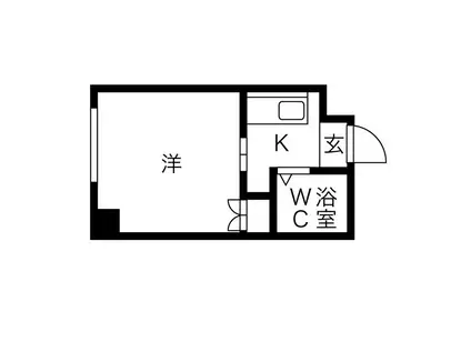 藤井ビル北14条(1K/5階)の間取り写真