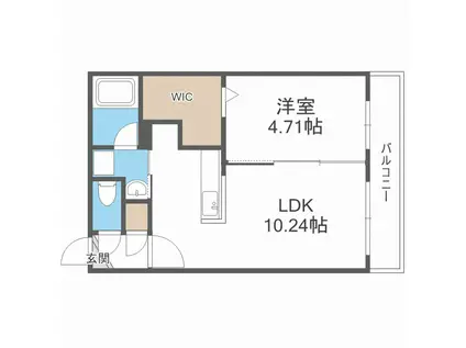 MCDIARMID(1LDK/4階)の間取り写真