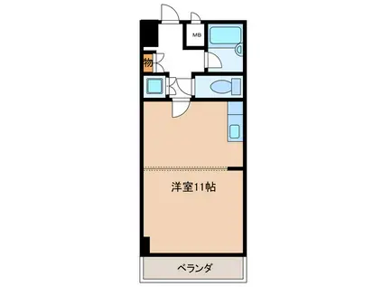 パセール長良(ワンルーム/3階)の間取り写真