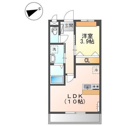 ラヴィータ(1LDK/2階)の間取り写真