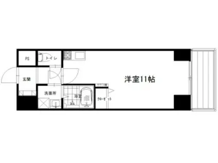 シーフォルム三ノ輪(1LDK/9階)の間取り写真