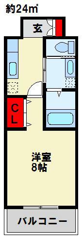 さくら館(1K/3階)の間取り写真