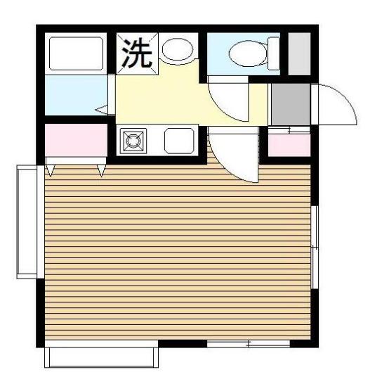 エムアイビル(1K/3階)の間取り写真