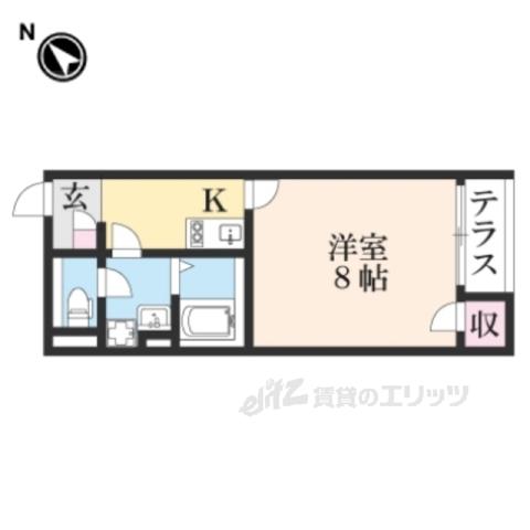 レオネクストイーストタウンヨザ(1K/1階)の間取り写真