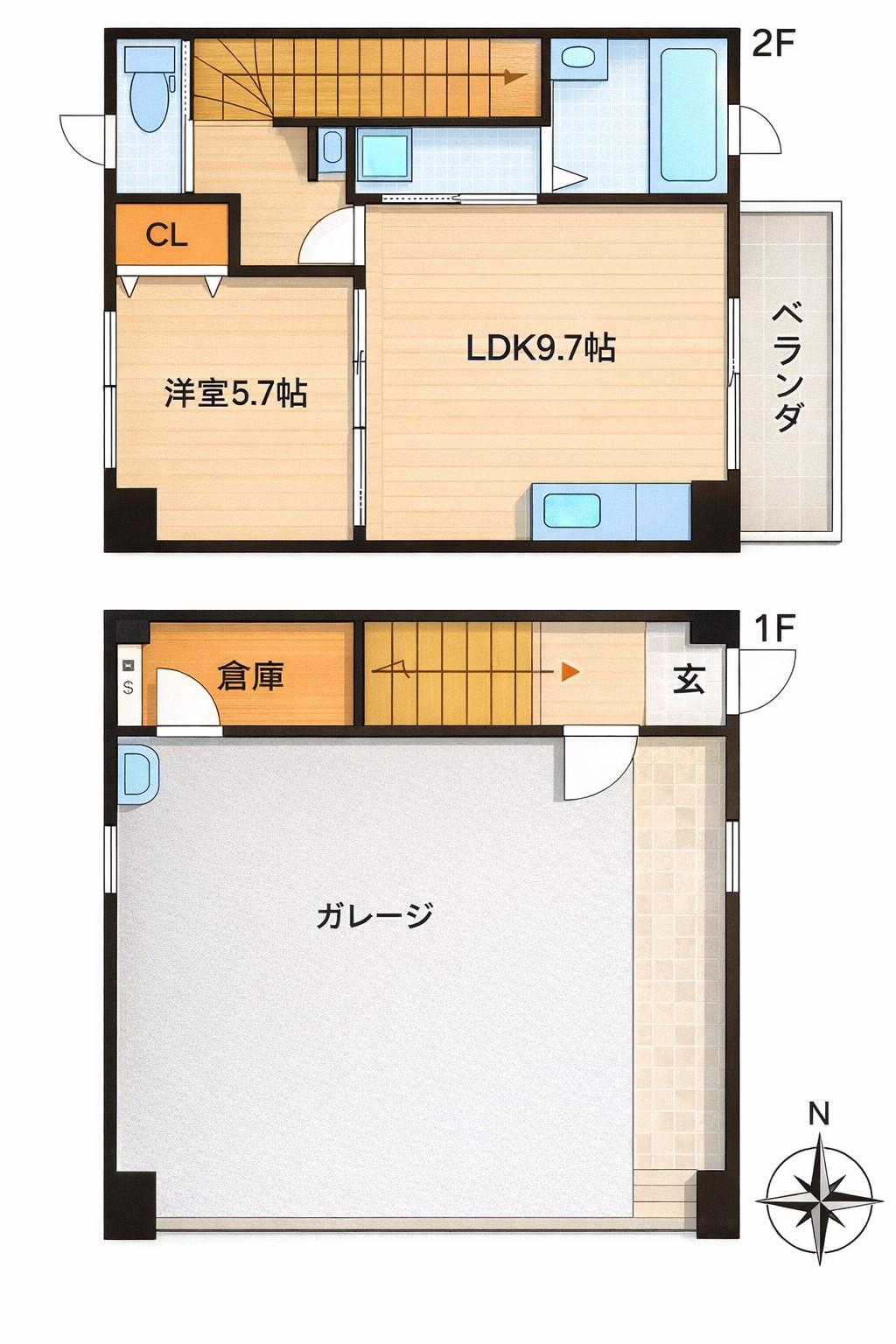 モダンガレージハウスHIRONO A棟