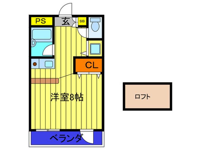 LE・SELPO(ワンルーム/3階)の間取り写真