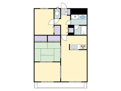 野中マンション(3LDK/2階)の間取り写真