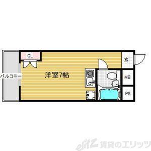 リアライズ江坂(ワンルーム/7階)の間取り写真