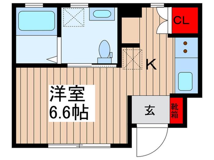 SOMEDAY PALACE(1K/1階)の間取り写真