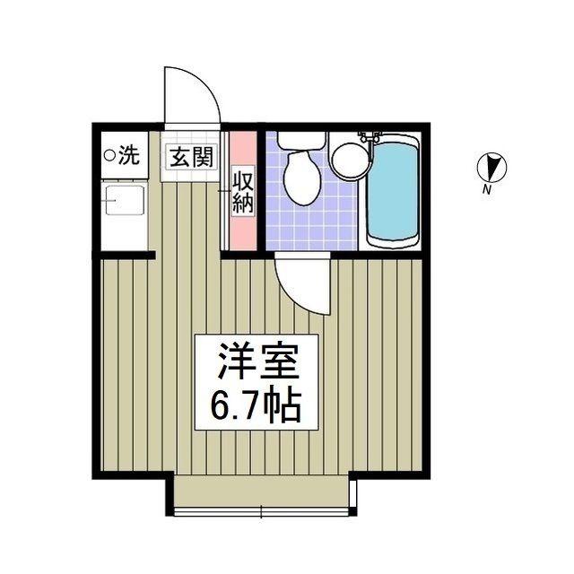 PARK SIDE HOUSE(ワンルーム/2階)の間取り写真