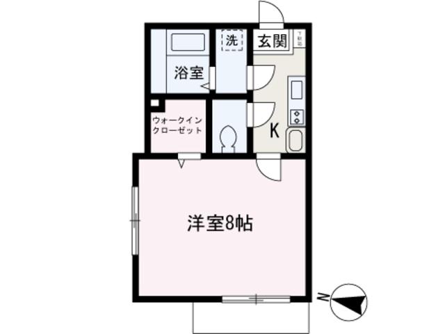 BESTSTAGE 2ND(1K/1階)の間取り写真