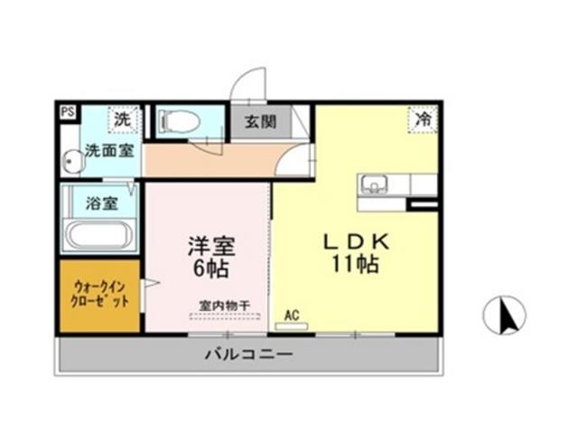 FELICE(1LDK/3階)の間取り写真