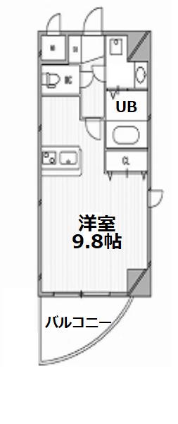 アーデンタワー西本町(ワンルーム/11階)の間取り写真