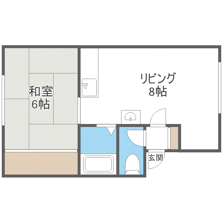 サンシャイン21A(1LDK/2階)の間取り写真