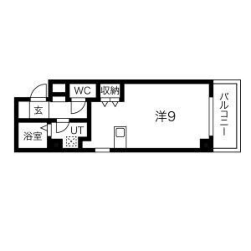 Y´Sパレス上汐(ワンルーム/7階)の間取り写真