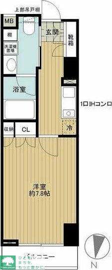 フィールA渋谷(1K/2階)の間取り写真