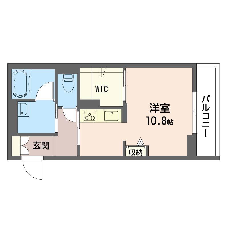 シャーメゾン表町(ワンルーム/3階)の間取り写真