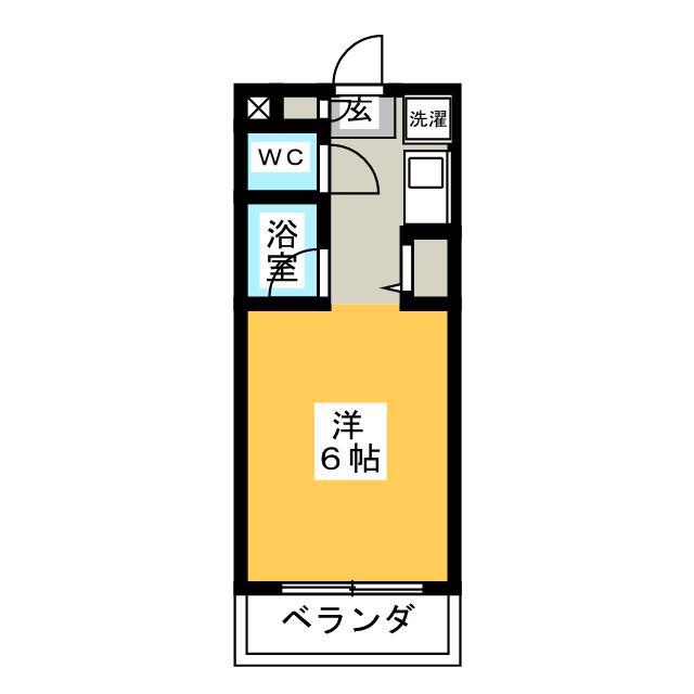 マンション セレス(ワンルーム/1階)の間取り写真