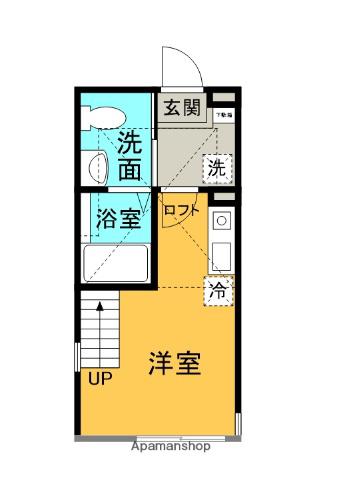 大和YH(ワンルーム/1階)の間取り写真