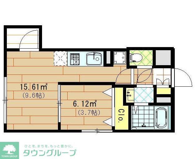LOTUS TOGOSHIGINZA(1LDK/3階)の間取り写真