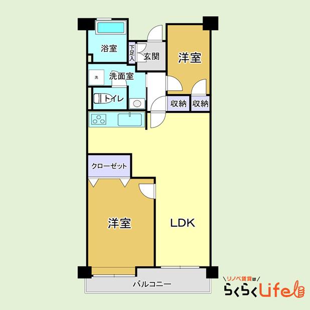 なとりプラザ中原(1SLDK/7階)の間取り写真