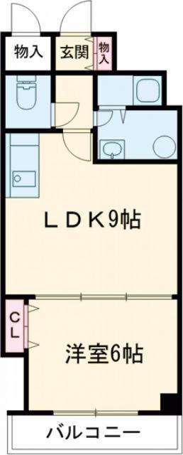 スカイヴィレッジ(1LDK/7階)の間取り写真