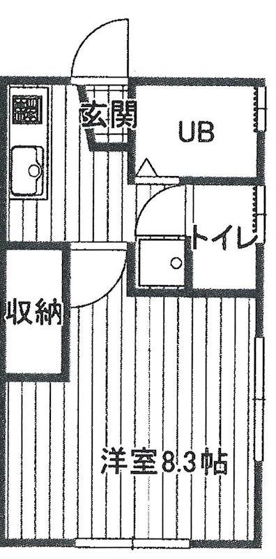 貫井ハウス(1K/1階)の間取り写真