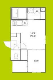 プレデンシア上住吉(1DK/1階)の間取り写真