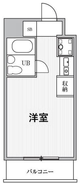 T′S GARDEN鶴見(ワンルーム/3階)の間取り写真