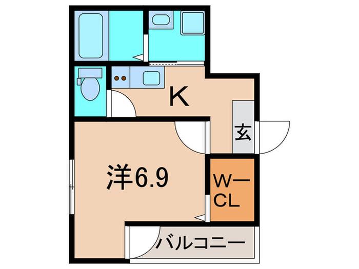 フジパレス新伊丹(1K/3階)の間取り写真