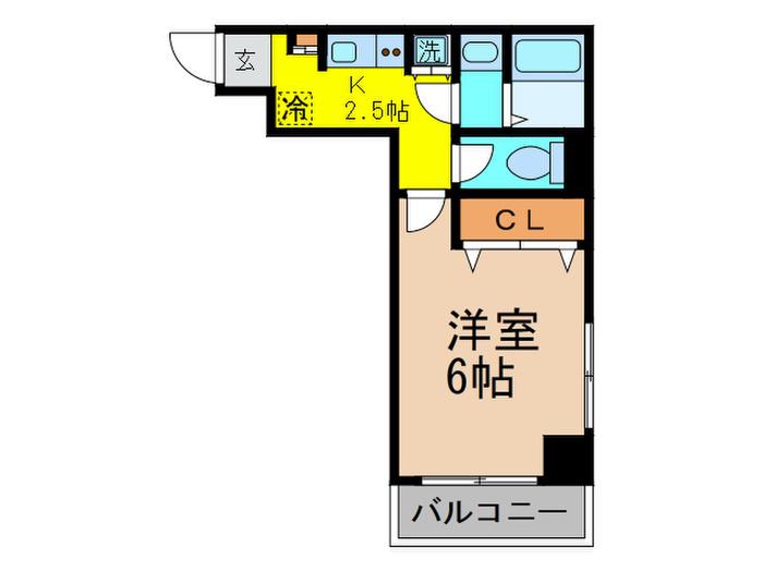 アトラス八幡山(1K/2階)の間取り写真