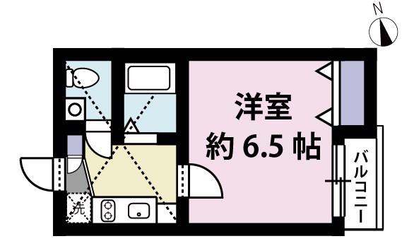 ビジュー野方(1K/2階)の間取り写真