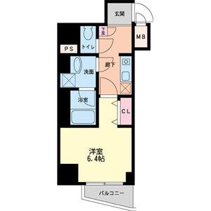フォレステージュ北堀江(1K/7階)の間取り写真
