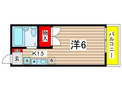 あさひマンション(1K/3階)の間取り写真