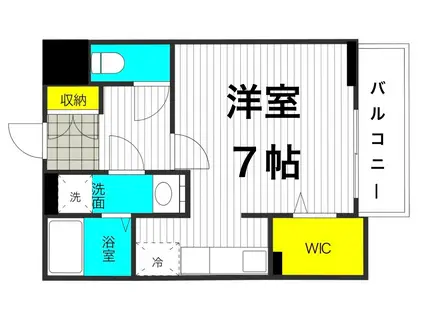メゾン カルム(1K/2階)の間取り写真