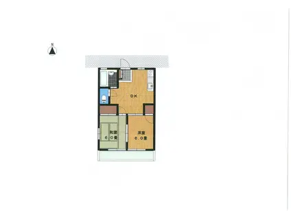 TOYOX壱番館(2DK/2階)の間取り写真